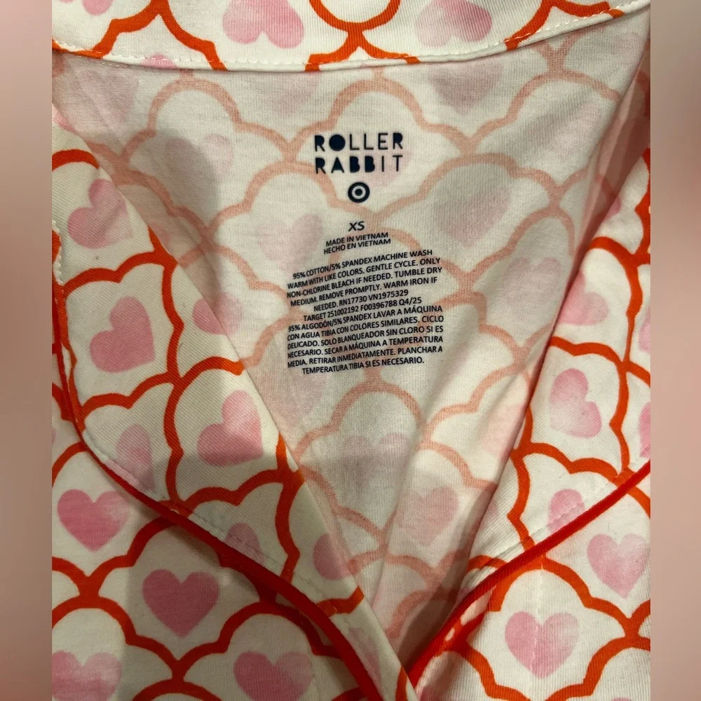 Roller Rabbit x Target Geo Hearts Pajamas XS - Picture 5 of 5